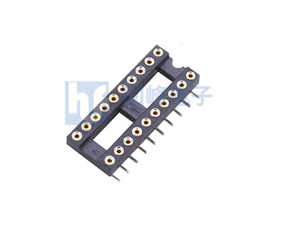2.54MM H=3.0 15.24排间距 圆孔IC母座